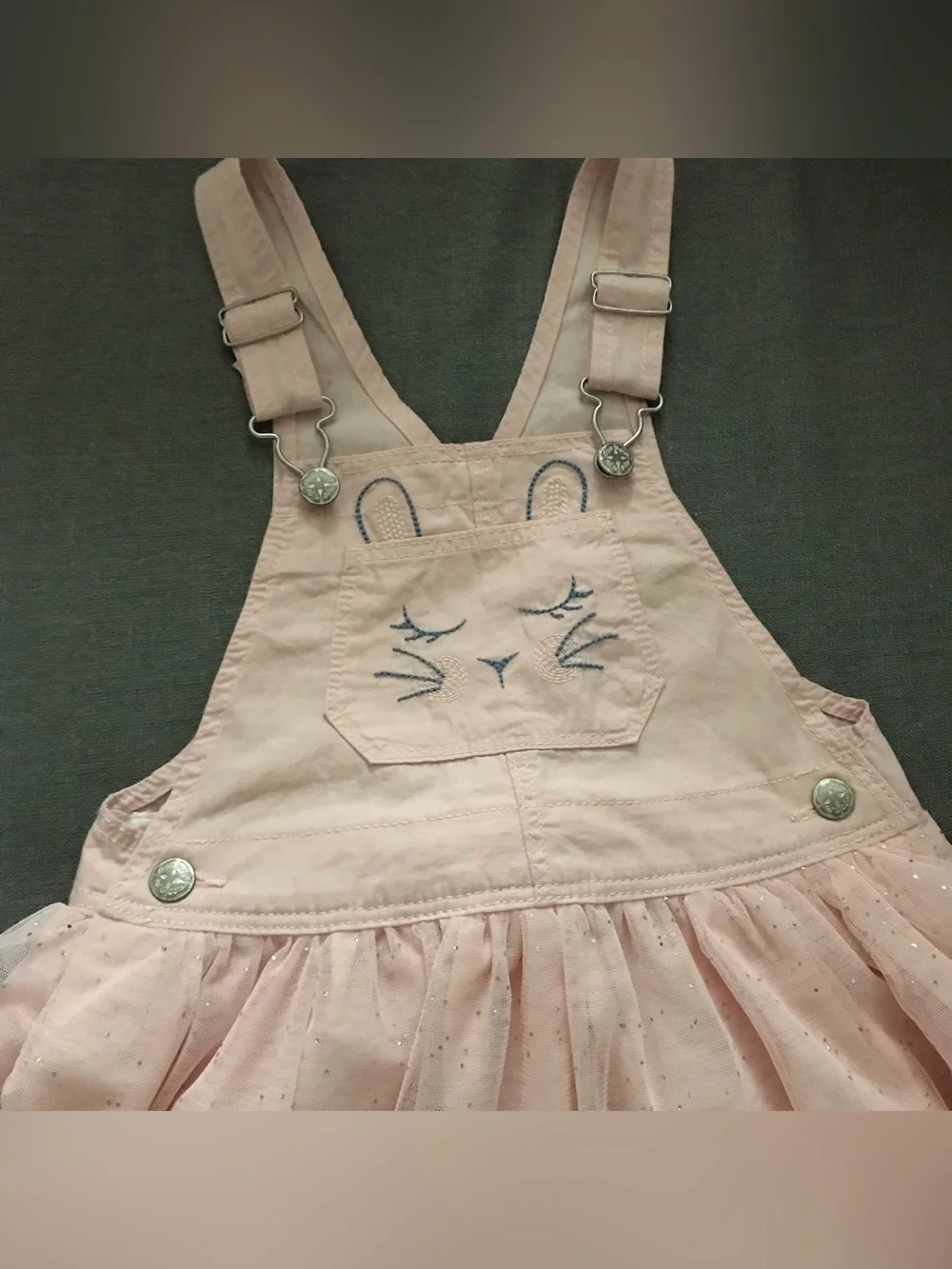OshKosh B'gosh Light Pink Girls' Overalls Style Dress